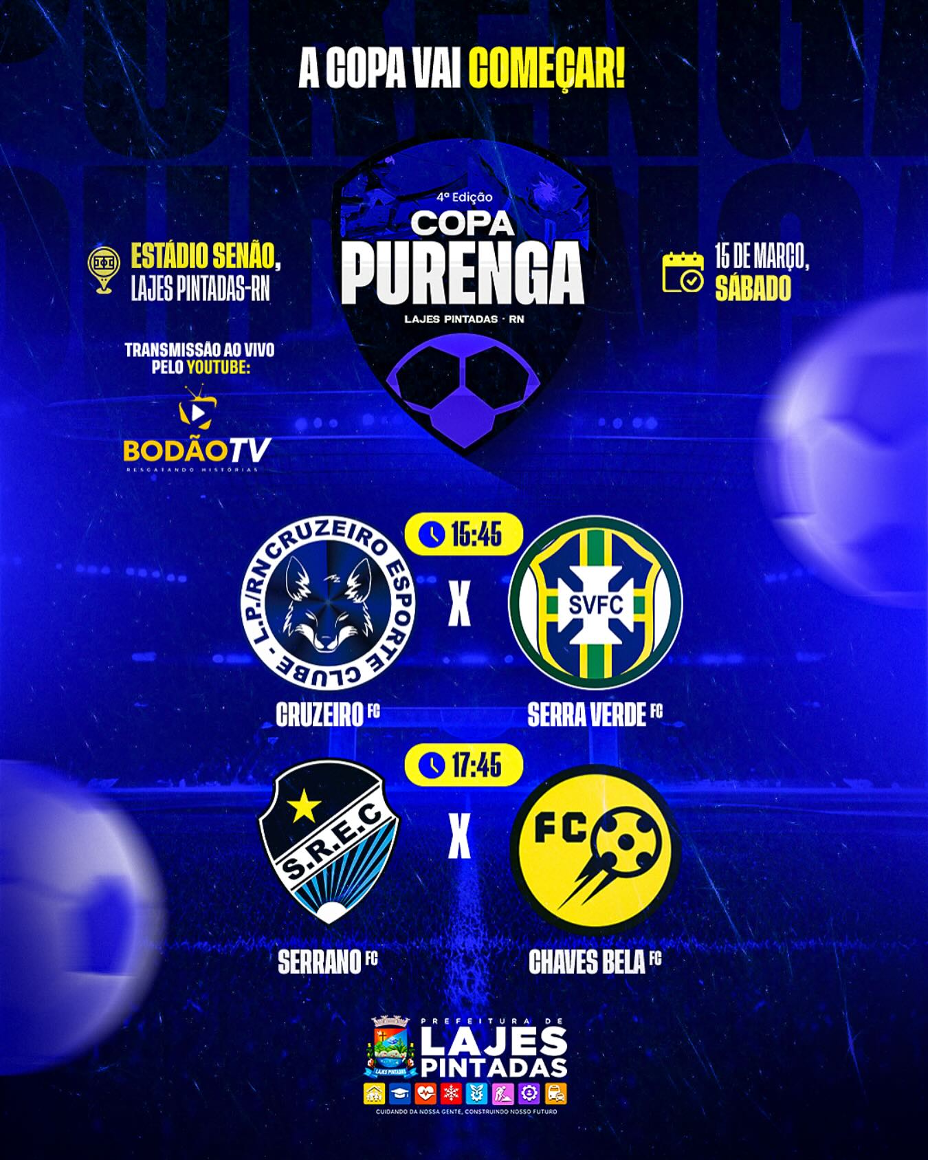 4ª Copa Purenga de Futebol | A Copa vai começar! ⚽🏆