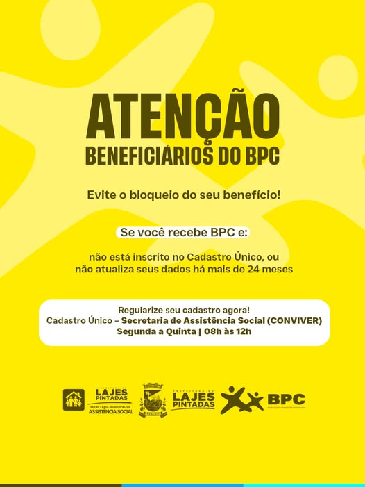 Atenção, beneficiários do BPC em Lajes Pintadas! 🚨